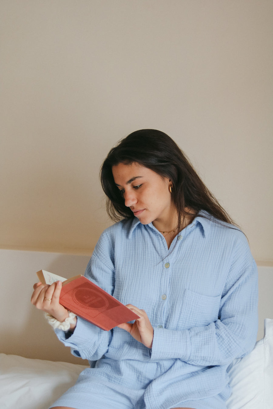 LOUISE Oversized Shirt Blauw