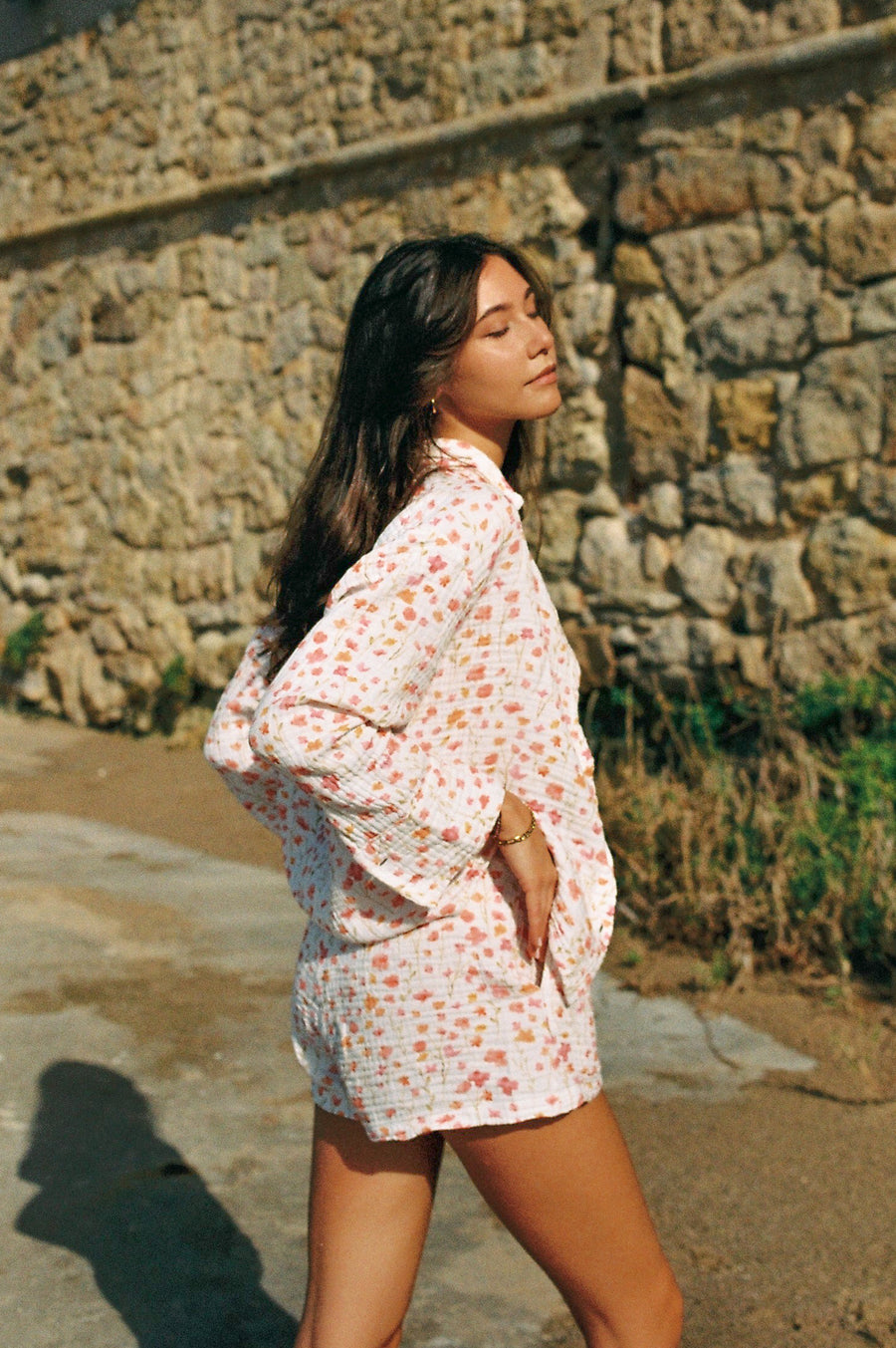 LOUISE Oversized Shirt Fleur