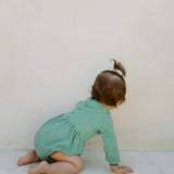 PICCOLA MIA Baby Romper  ‧  Vichy Green