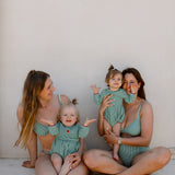 PICCOLA MIA Baby Romper  ‧  Vichy Green