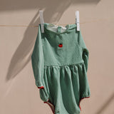 PICCOLA MIA Baby Romper  ‧  Vichy Green