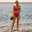 Bikini top : Reversible (two colors) Soft underwire Thin adjustable straps with front tie Hardware clasp to close