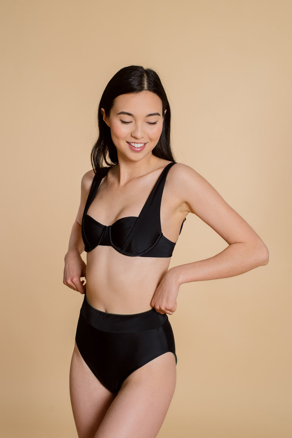 high waist bikini bottom 